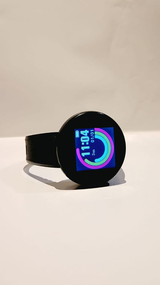 ENMORA ID118 Plus Bluetooth Smart Fitness Band Watch with Heart Rate Smartwatch J62 Smartwatch  (Black Strap, FREE SIZE)